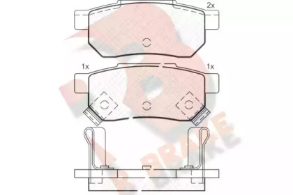 Комплект тормозных колодок RB0753 R BRAKE