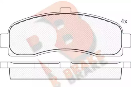 Комплект тормозных колодок RB0922 R BRAKE