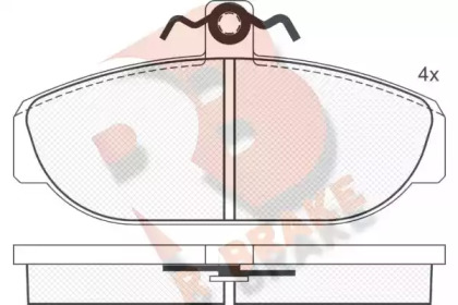 Комплект тормозных колодок RB1014 R BRAKE