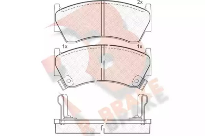 Комплект тормозных колодок RB1094 R BRAKE