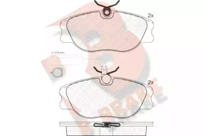 Комплект тормозных колодок RB1098 R BRAKE