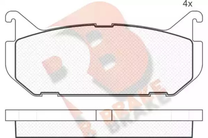 Комплект тормозных колодок RB1110 R BRAKE