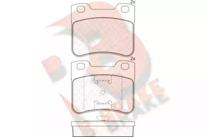 Комплект тормозных колодок RB1150 R BRAKE