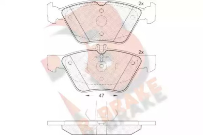 Комплект тормозных колодок RB1159 R BRAKE