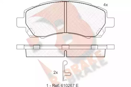 Комплект тормозных колодок RB1318 R BRAKE