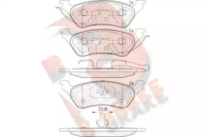 Комплект тормозных колодок RB1564 R BRAKE