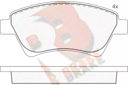 Комплект тормозных колодок RB1579 R BRAKE