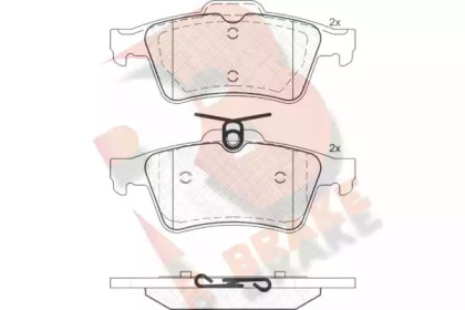 Комплект тормозных колодок RB1651-200 R BRAKE