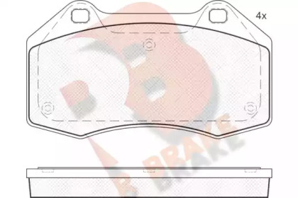 Комплект тормозных колодок RB1679 R BRAKE