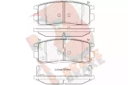 Комплект тормозных колодок RB1799 R BRAKE