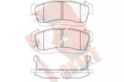 Комплект тормозных колодок RB1872 R BRAKE