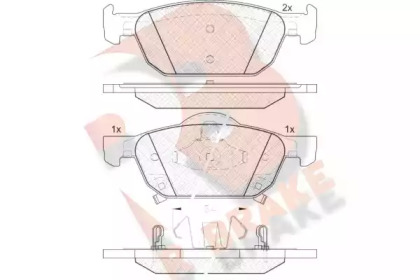 Комплект тормозных колодок RB1893 R BRAKE