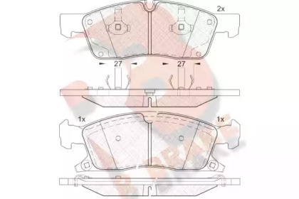 Комплект тормозных колодок RB1988 R BRAKE