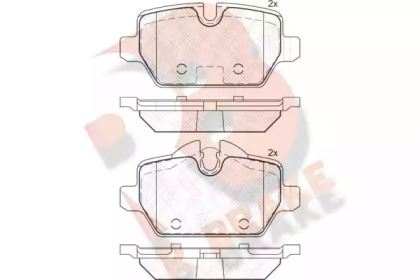 Комплект тормозных колодок RB2008 R BRAKE