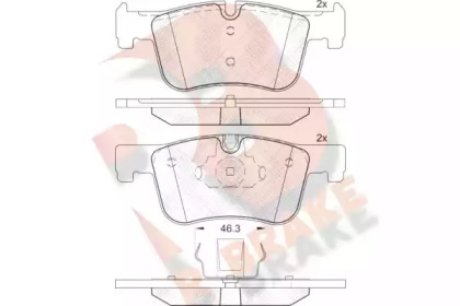 Комплект тормозных колодок RB2048 R BRAKE