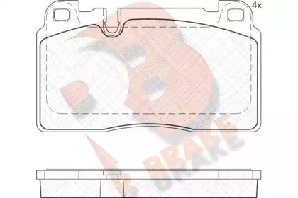 Комплект тормозных колодок RB2112 R BRAKE