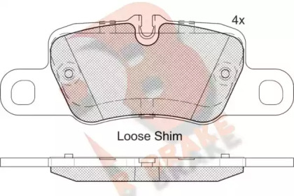 Комплект тормозных колодок RB2207 R BRAKE