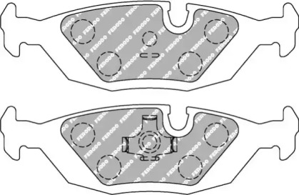 Комплект тормозных колодок FCP296H FERODO RACING