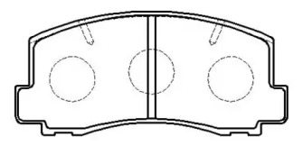 Комплект тормозных колодок HP5012 HSB GOLD