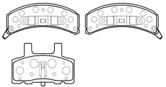 Комплект тормозных колодок HP5226 HSB GOLD