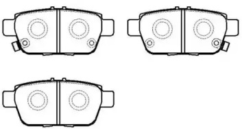 Комплект тормозных колодок HP5298 HSB GOLD