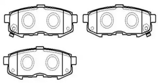 Комплект тормозных колодок HP8262 HSB GOLD