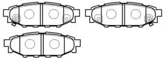 Комплект тормозных колодок HP8433 HSB GOLD