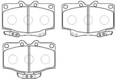 Комплект тормозных колодок HP9121 HSB GOLD