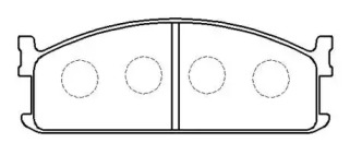 Комплект тормозных колодок HP9197 HSB GOLD