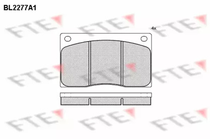 Комплект тормозных колодок BL2277A1 FTE