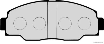 Комплект тормозных колодок J3602081 HERTH+BUSS JAKOPARTS