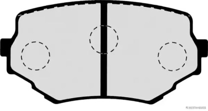 Комплект тормозных колодок J3608017 HERTH+BUSS JAKOPARTS