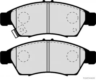 Комплект тормозных колодок J3608024 HERTH+BUSS JAKOPARTS