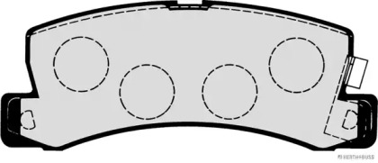 Комплект тормозных колодок J3612005 HERTH+BUSS JAKOPARTS