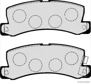 Комплект тормозных колодок J3612013 HERTH+BUSS JAKOPARTS
