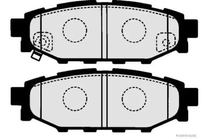 Комплект тормозных колодок J3617003 HERTH+BUSS JAKOPARTS