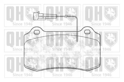 Комплект тормозных колодок BP1201 QUINTON HAZELL