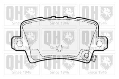 Комплект тормозных колодок BP1536 QUINTON HAZELL