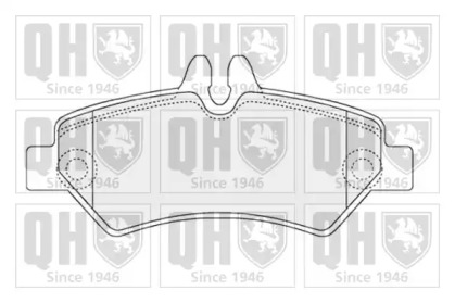 Комплект тормозных колодок BP1556 QUINTON HAZELL