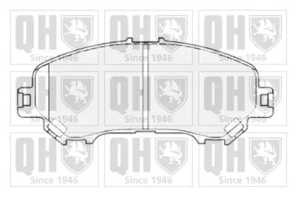 Комплект тормозных колодок BP1854 QUINTON HAZELL