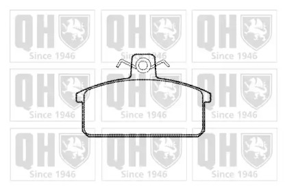 Комплект тормозных колодок BP270 QUINTON HAZELL