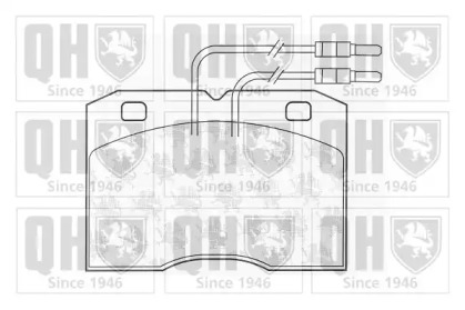 Комплект тормозных колодок BP357 QUINTON HAZELL