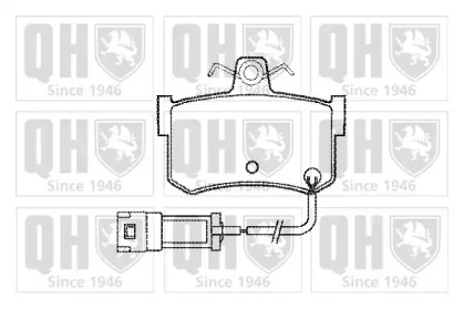 Комплект тормозных колодок BP409 QUINTON HAZELL