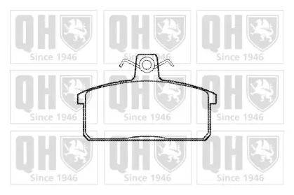 Комплект тормозных колодок BP753 QUINTON HAZELL