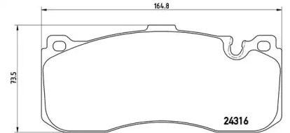 Комплект тормозных колодок P 06 041 BREMBO