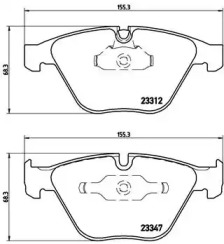 Комплект тормозных колодок P 06 046 BREMBO