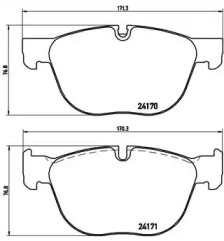 Комплект тормозных колодок P 06 049 BREMBO