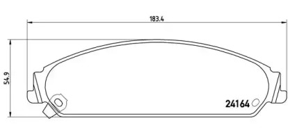 Комплект тормозных колодок P 11 017 BREMBO