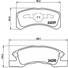 Комплект тормозных колодок P 16 011 BREMBO