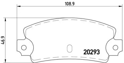 Комплект тормозных колодок P 23 008 BREMBO